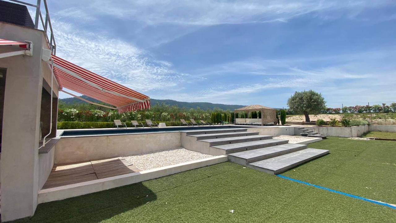 White House En Enguera - Fantastica Casa Con Jacuzzi Piscina Y Barbacoa Apartment Exterior foto